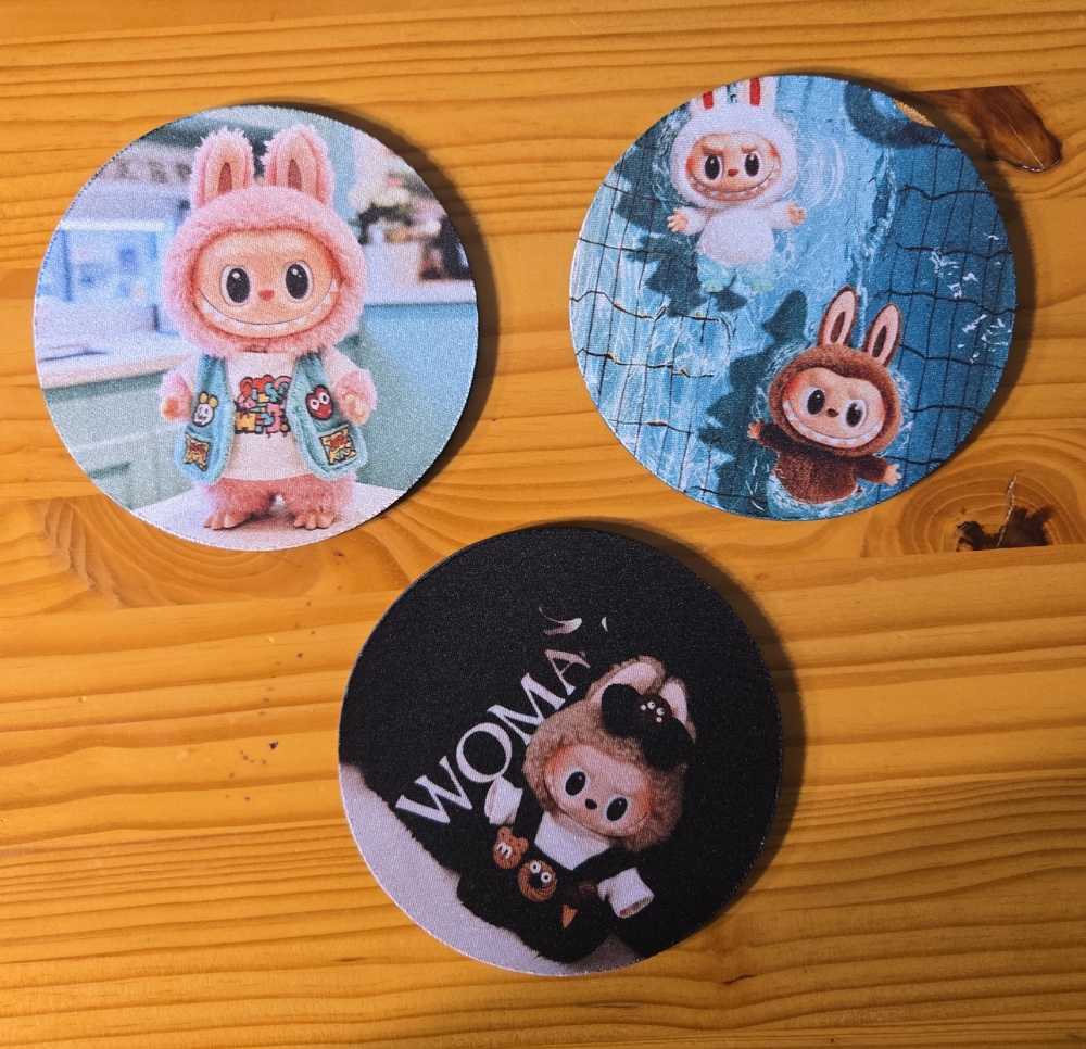 Soft Labubu Inspired Coasters
